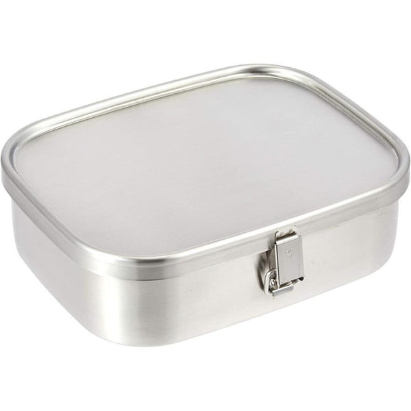Aizawa Large Square Lunch Box Stainless Steel Bento Box 1000ml – Japanese  Taste