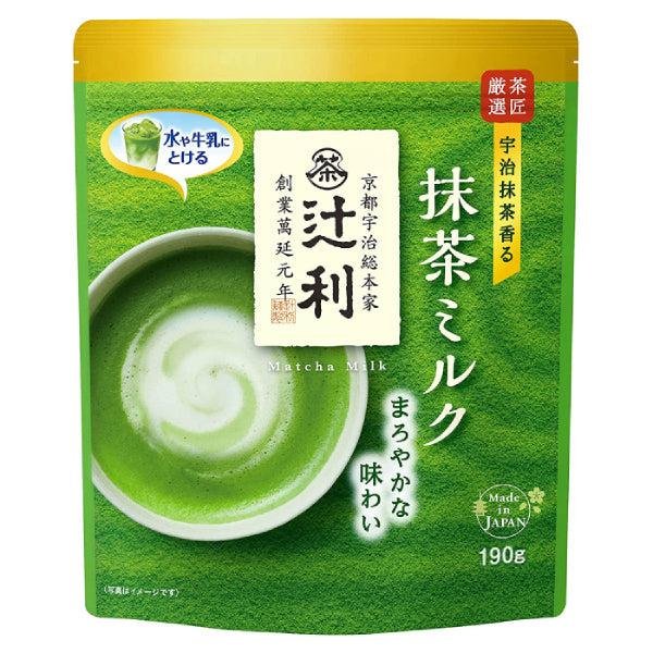P-1-KTKA-MATMLK-200-Tsujiri Matcha Green Tea Latte Powder (Japanese Matcha Milk Tea) 190g.jpg