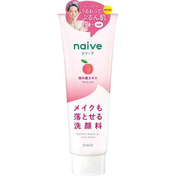 P-1-NAIV-PEAFWA-200-Kracie Naive Peach Face Wash Makeup Remover 200g-2023-09-13T14:36:26.jpg