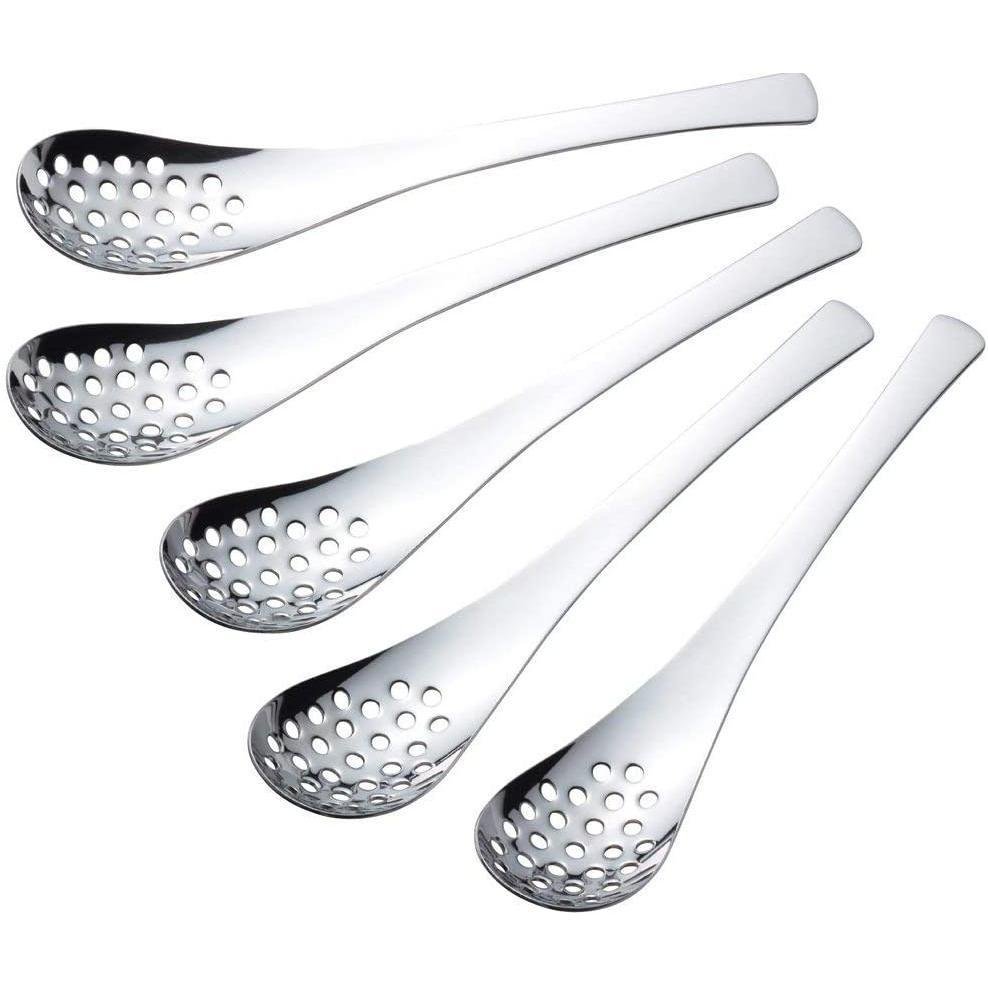 P-1-SHMO-RNGSPN-38533-Shimomura Stainless Steel Slotted Renge Spoons (5 Pieces Set).jpg