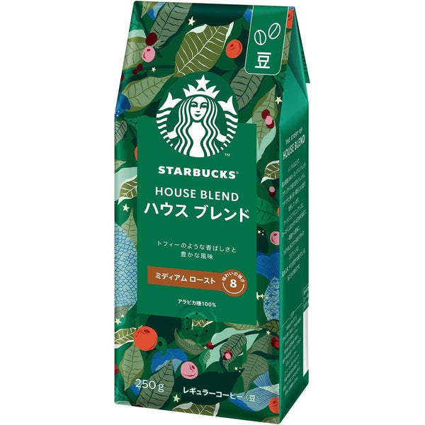 STARBUCKS HOUSE BLEND 250g 10個 Starbucks House Blend Medium Roast Whole Coffee Beans 250g