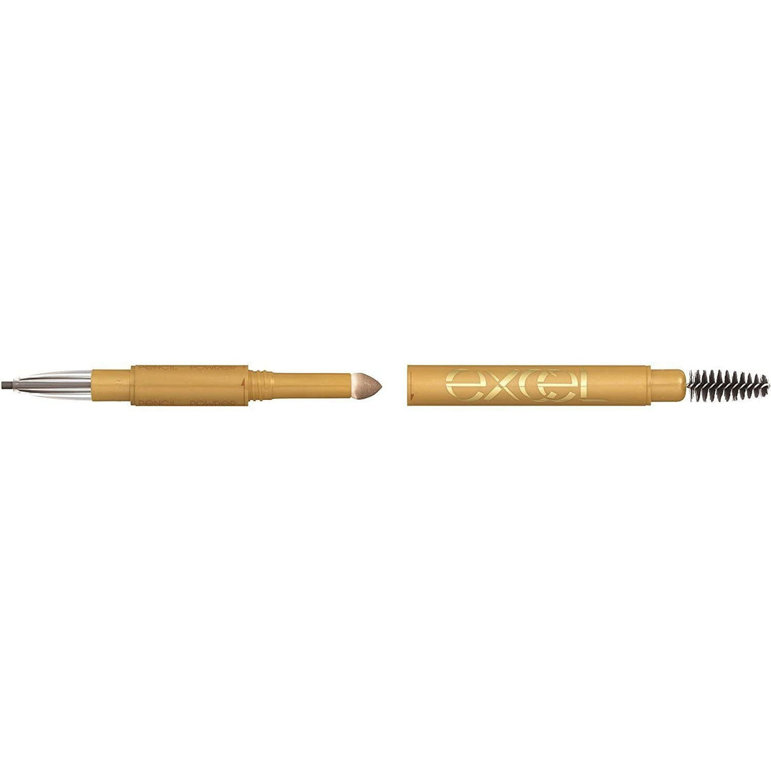 Excel Powder & Pencil Eyebrow EX 3-in-1 Shape Fill Blend Brow Maker