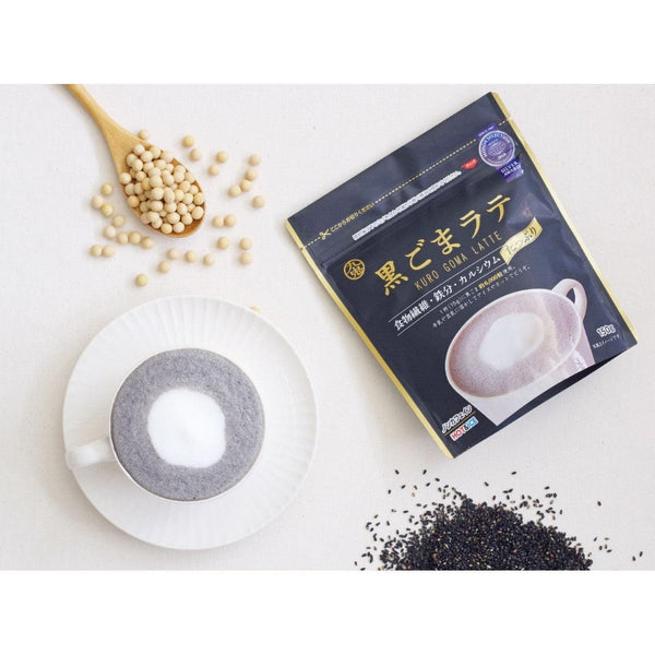 P-2-KUKI-GOMLAT-150-Kuki Kuro Goma Latte (Japanese Black Sesame Latte Powder) 150g.jpg