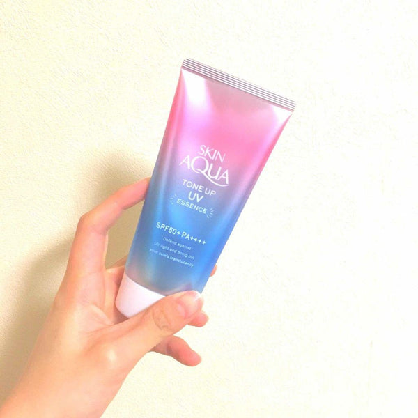 Skin Aqua Tone Up UV Essence Tinted Sunscreen Lavender SPF50+ 80g