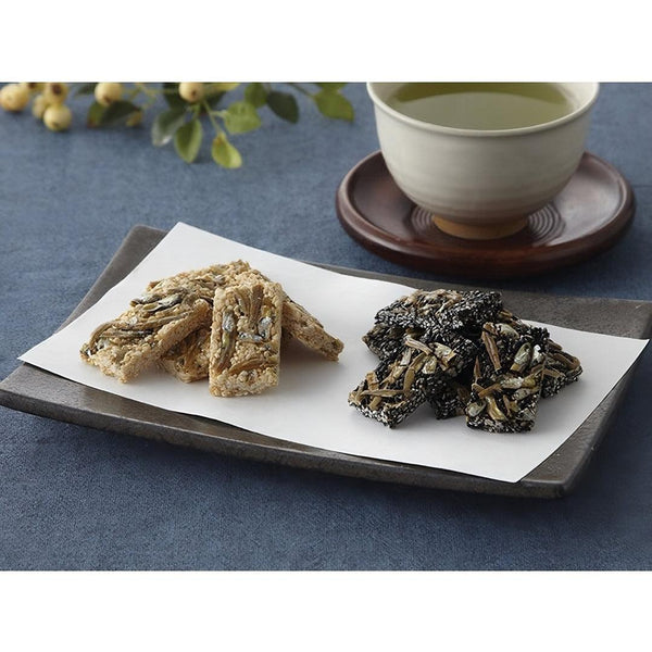 Takusei White & Black Sesame Crackers With Dried Sardines 11
