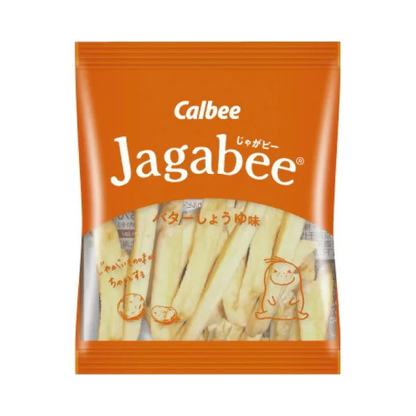 Calbee Jagabee Potato Sticks Snack Butter Soy Sauce (Pack of 3)