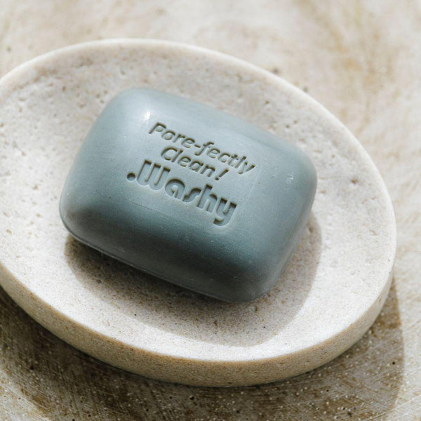 Pelican Soap Dot Washy Clay Deep Pore Cleansing Bar & Silk Ball Set 2.8 oz