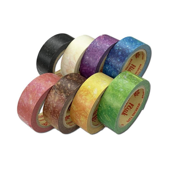 Rinrei Rink Masking Tape Colorful Craft Washi Tape 8 Colors