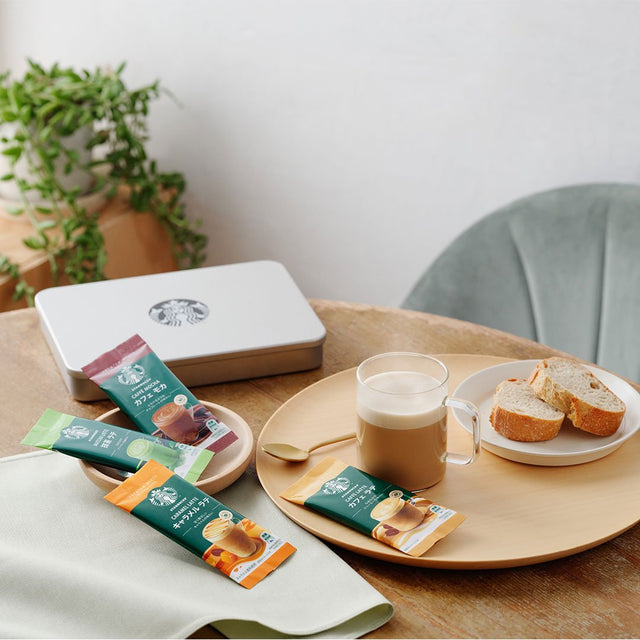 Instant Box Starbucks Premium Mixes Sampler Instant Tea & Coffee Packets Gift Box