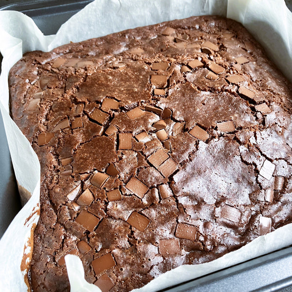 baked mochi brownies