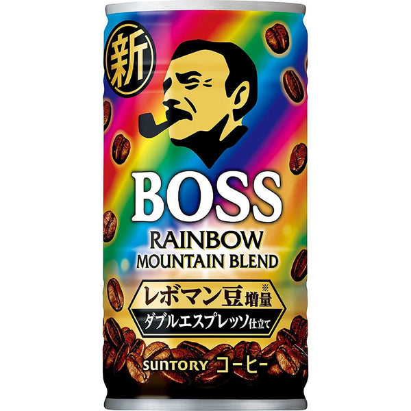 Suntory Boss Rainbow Mountain Blend Canned Coffee (Box of 30 Cans), Japanese Taste
