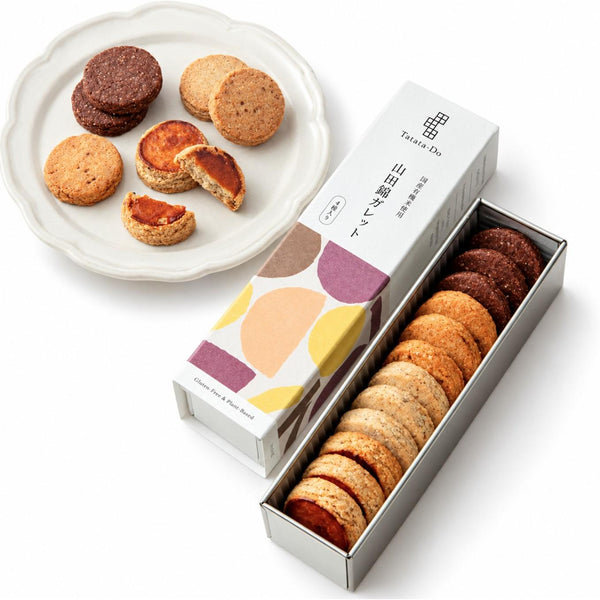Tatatado Gluten-Free Galette Rice Flour Cookies Assorted 12 Pieces