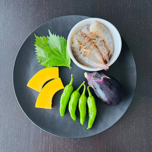 tenzaru soba ingredients (tempura)