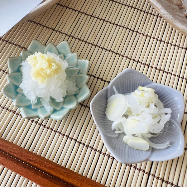 tenzaru soba garnishes