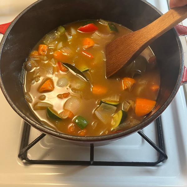 stirring until the curry roux cubes have completely dissolved