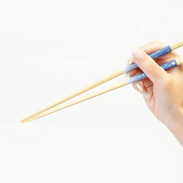 Truly Non-Slip Chopsticks Dishwasher Safe Blue Blossom 23cm