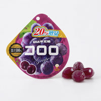 UHA Mikakuto Kororo Grape Gummy Candy 100% Grape Juice Bites 40g
