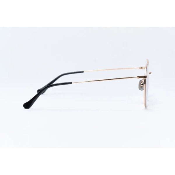 UV & Infrared Protection Large Lens Fashion Eyeglasses Black & Gold