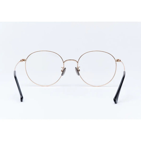 UV & Infrared Protection Large Lens Fashion Eyeglasses Black & Gold