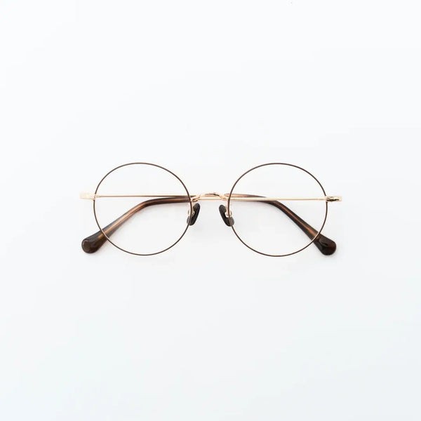 UV & Infrared Protection Large Lens Fashion Eyeglasses Gold