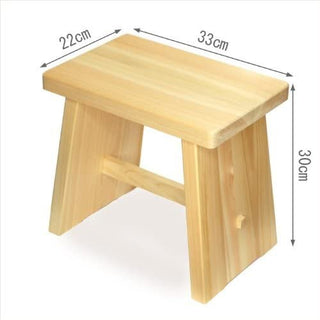 Umezawa Japanese Hinoki Cypress Wooden Bath Stool – Japanese Taste