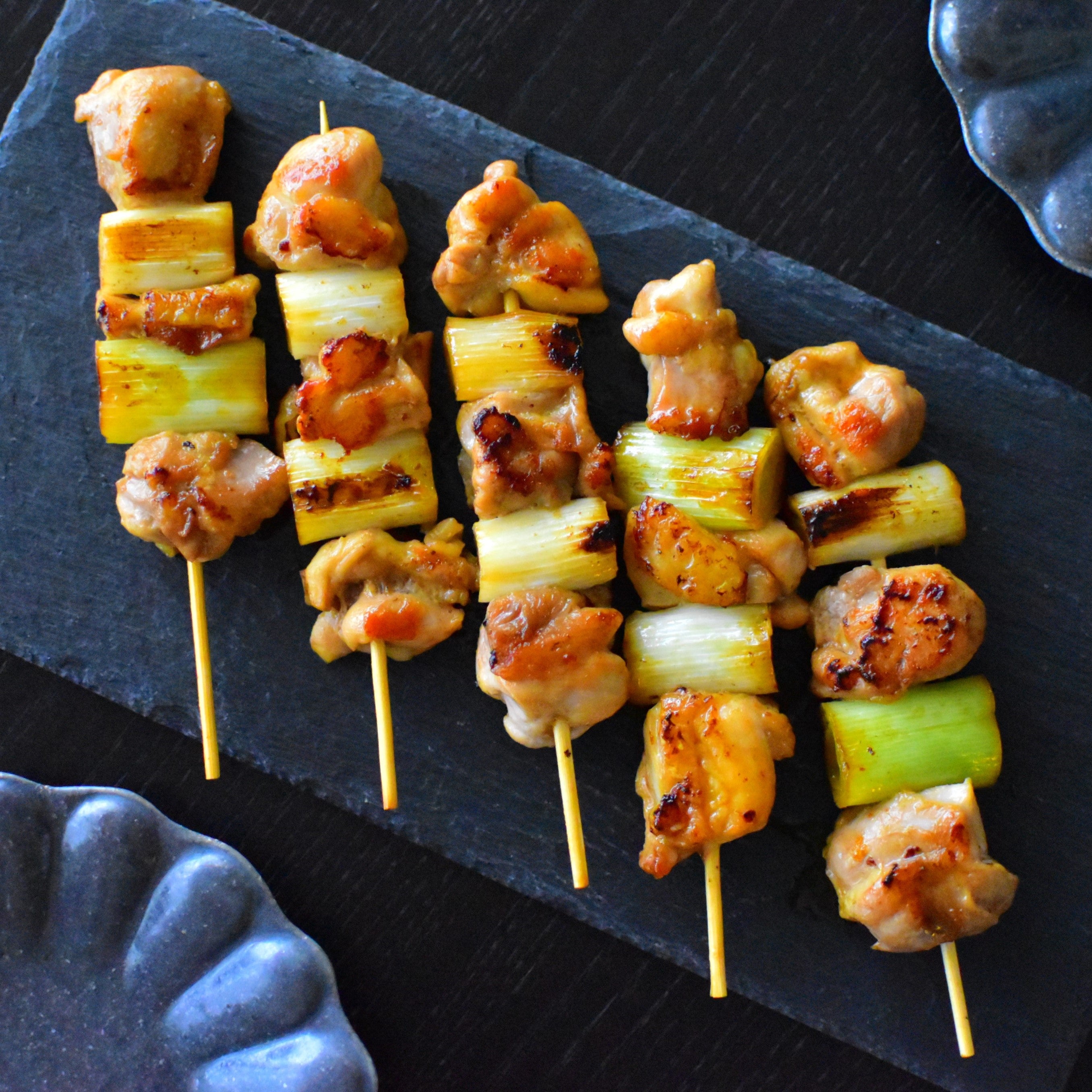 CHICKEN THIGH YAKITORI, LEEK, MISO MAYO