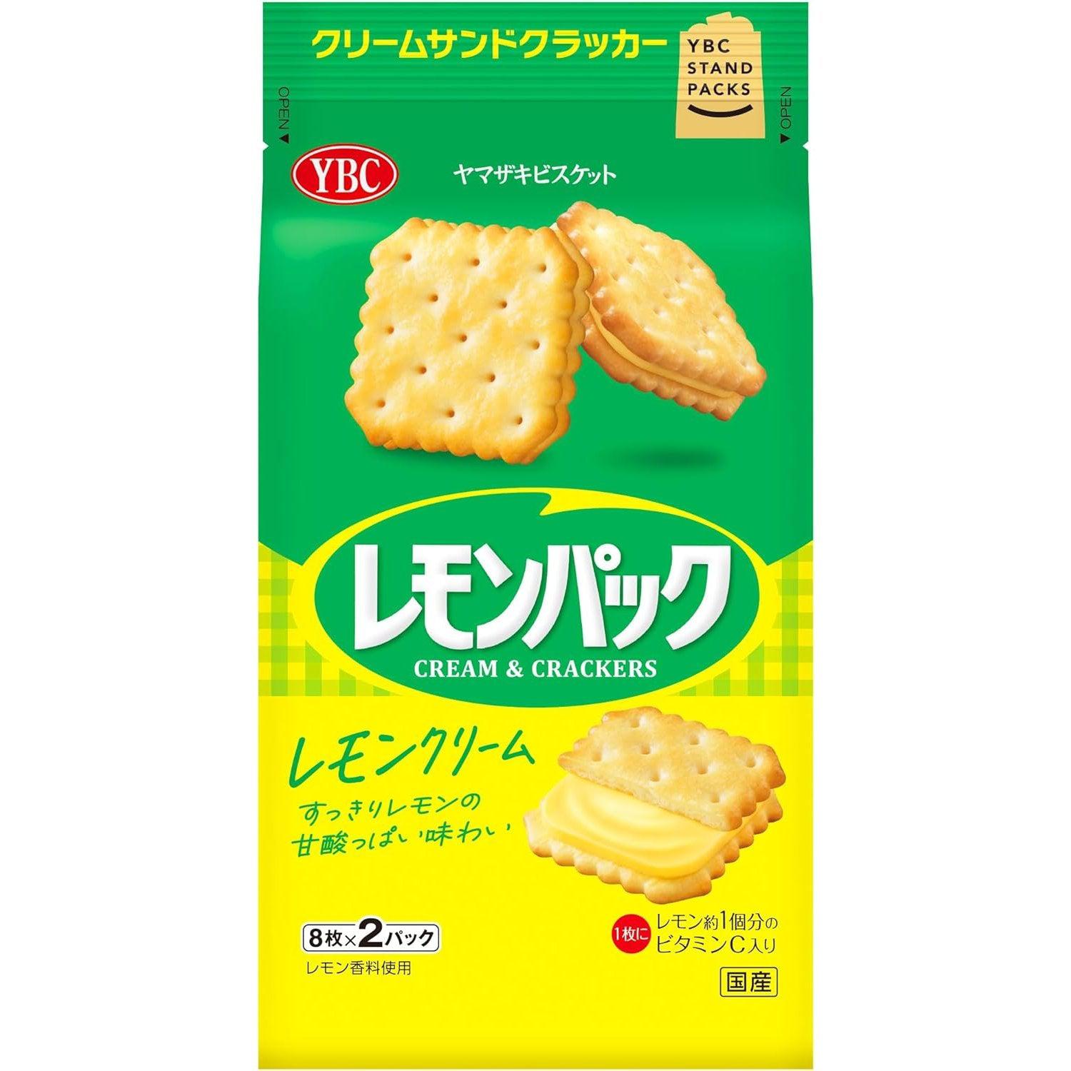 Yamazaki Lemon Pack Lemon Cream Filled Sandwich Crackers (Pack of 3)