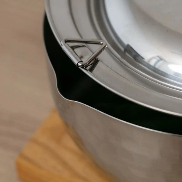 Yoshikawa Yukihira Saucepan Stainless Steel Pot 2.2 Quart 20cm YH6753
