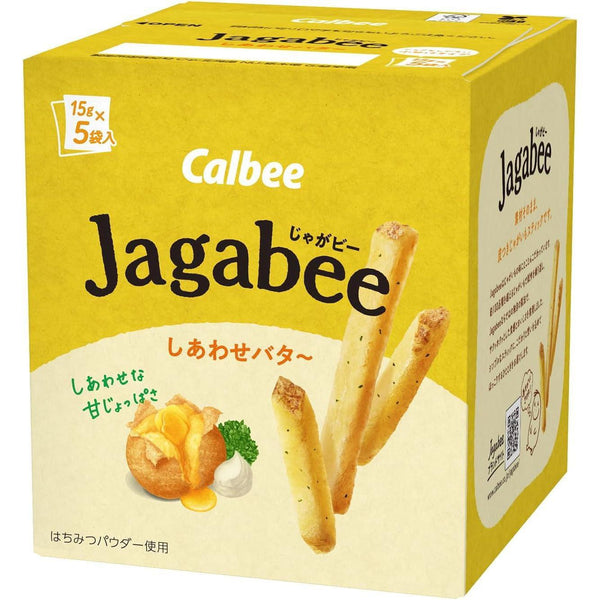 Calbee Jagabee Potato Sticks Snack Happy Butter 75g, Japanese Taste