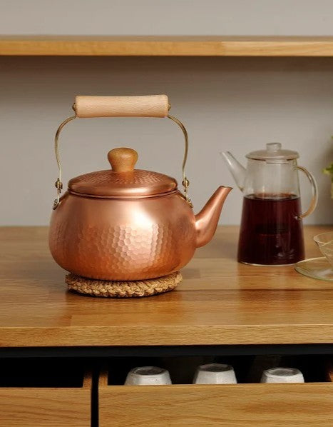 Chitose Pure Copper Kettle Japanese Copper Tea Kettle 2.4L