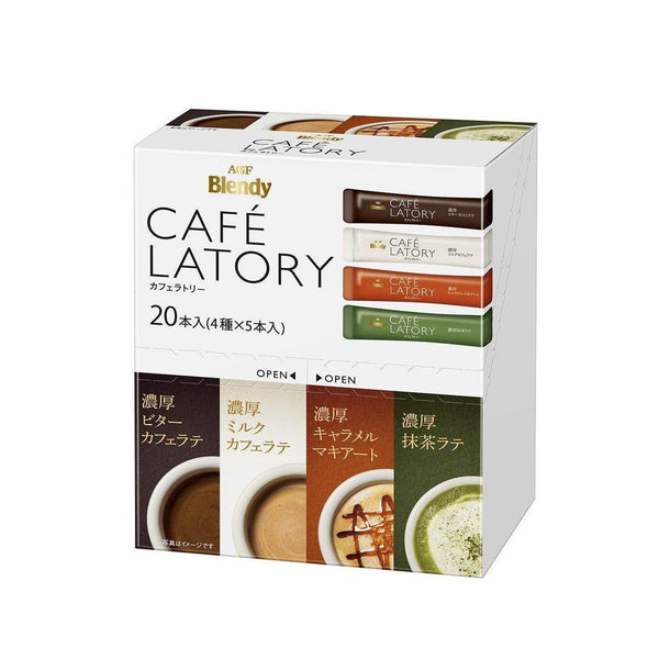 AGF Blendy Cafe Latory Flavored Drinks Assortment Box 20 Sticks, Japanese Taste