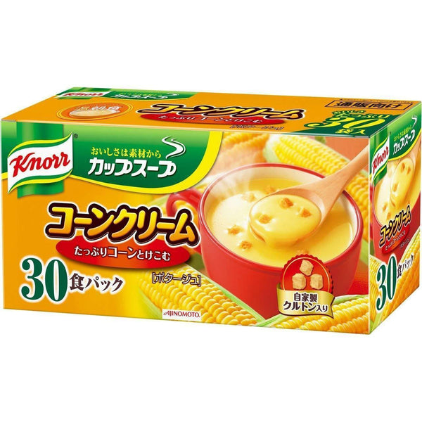 Ajinomoto Knorr Cup Soup Corn Cream with Croutons 30 Servings, Japanese Taste
