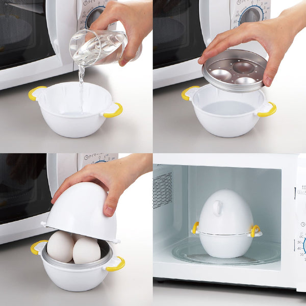 Akebono Microwave Egg Cooker 3 Eggs Capacity RE-278, Japanese Taste