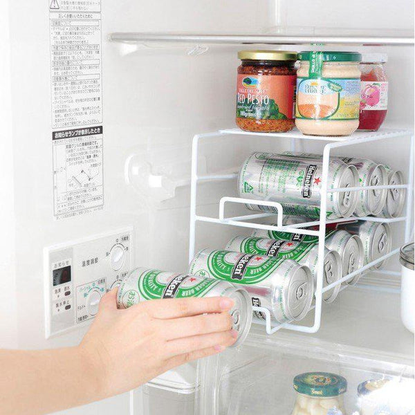 Arnest Compact Can Storage Rack Refrigerator Organizer A-76572, Japanese Taste