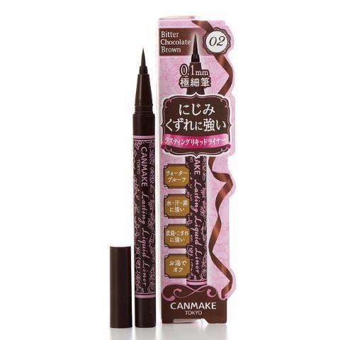 Canmake Lasting Liquid Liner Ultra-Fine Tip Eyeliner - Bitter Chocolate Brown, Japanese Taste
