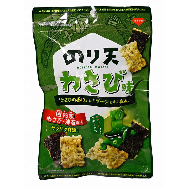 Daiko Noriten Wasabi Tempura Seaweed Snack (Pack of 10 Bags)-Japanese Taste