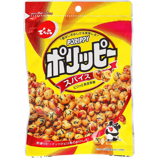 Denroku Porippy Peanut Snack Spicy Honey Flavor 112g (Pack of 3)-Japanese Taste