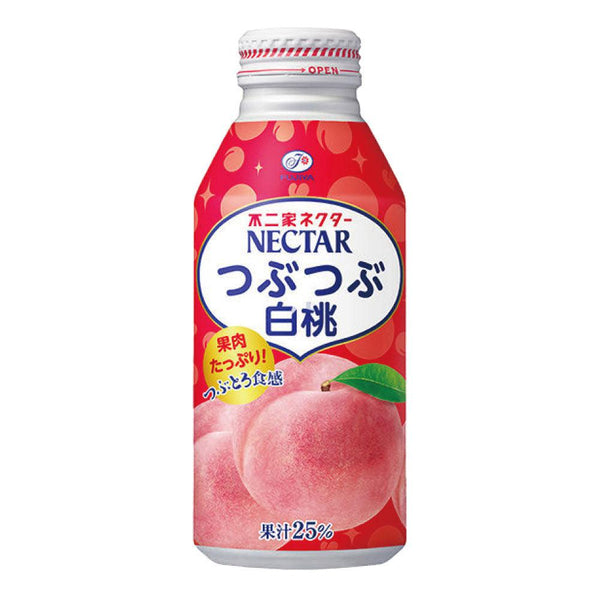 Fujiya Nectar Peach Beverage Crushed White Peach Drink 380ml, Japanese Taste