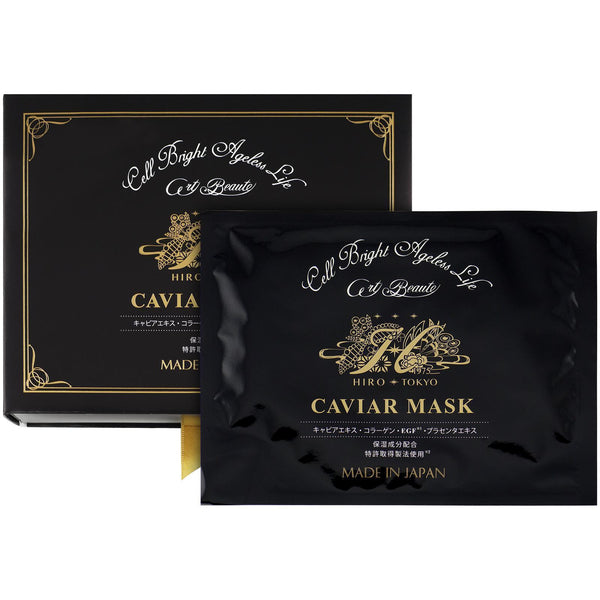 Hirosophy Caviar Mask for Face and Neck 10 Sheets-Japanese Taste