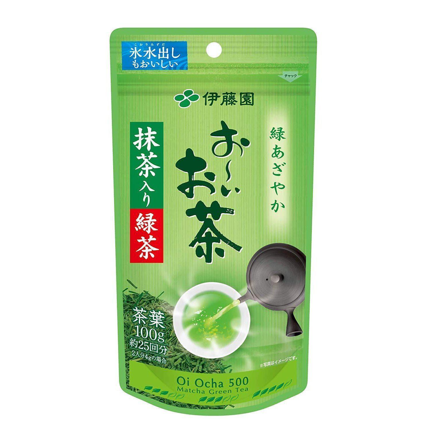Itoen Oi Ocha Japanese Green Tea Sencha Matcha Blend 100g, Japanese Taste