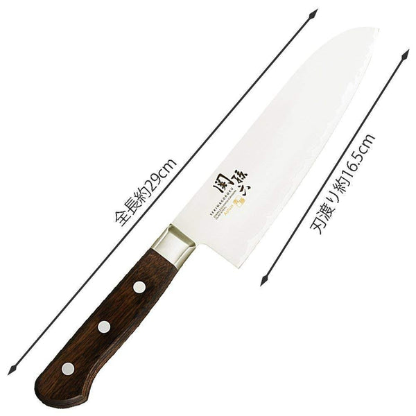 KAI Seki Magoroku Aofuzi Santoku Knife 165mm AE5151, Japanese Taste