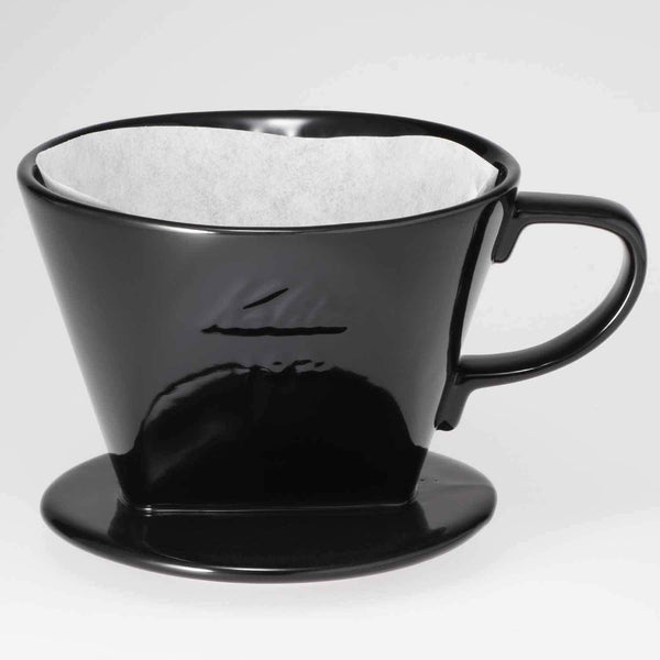 Kalita Ceramic Coffee Dripper 102 Black-Japanese Taste