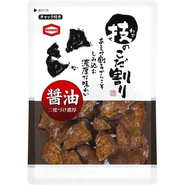 Kameda Double Dipped Soy Sauce Senbei Rice Crackers 120g (Pack of 3)-Japanese Taste