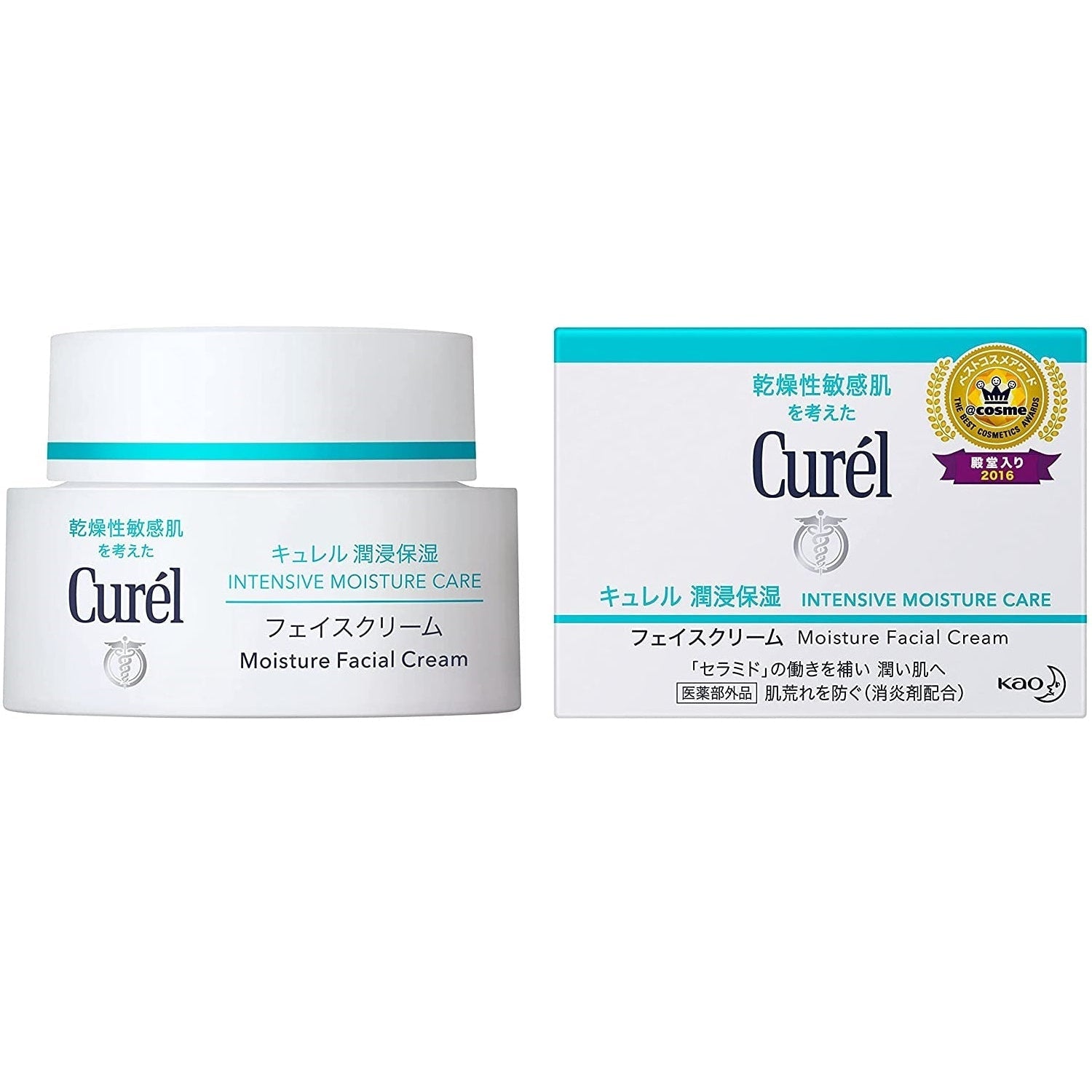Kao Curel Intensive Moisture Face Cream for Sensitive Skin 40g, Japanese Taste
