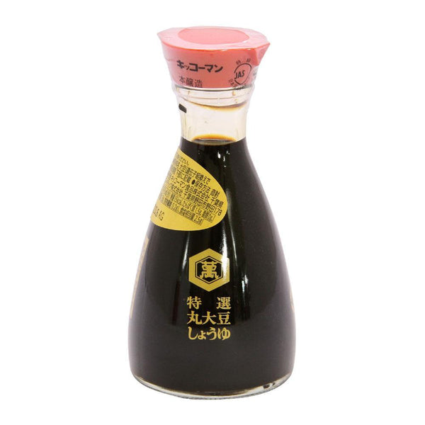 Kikkoman Naturally Brewed Soy Sauce Tabletop Glass Dispenser 150ml, Japanese Taste