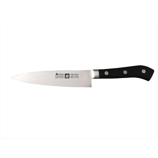 Kiya No.160 Edelweiss Steel Japanese Petty Knife 12cm-Japanese Taste