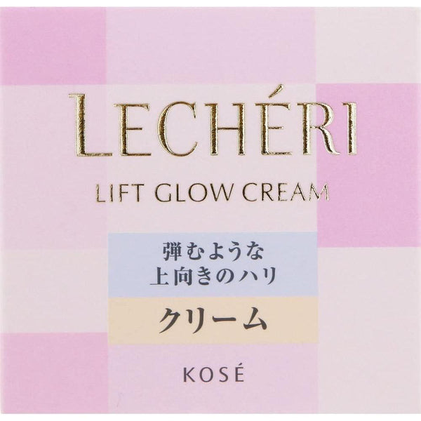 Kose Lecheri Lift Glow Cream Face Lifting Skin Glowing Cream 40g, Japanese Taste