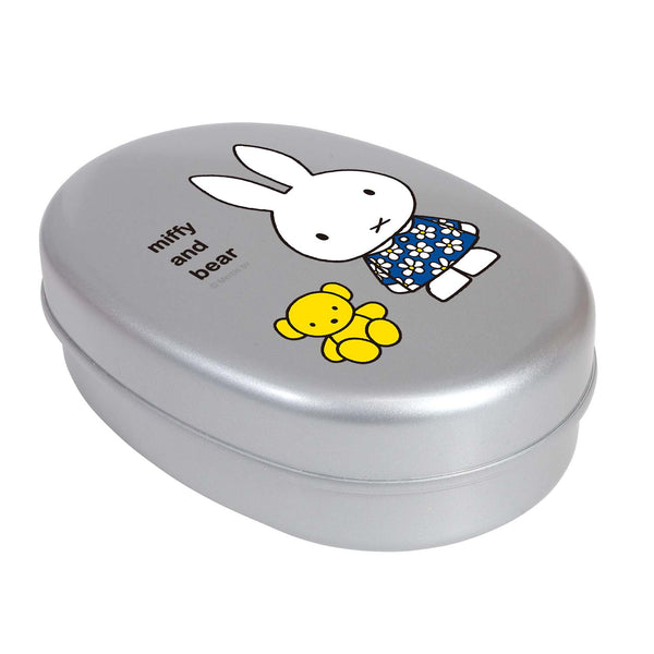 Kutsuwa Miffy & Teddy Bear Lunch Box Aluminum Bento Box, Japanese Taste