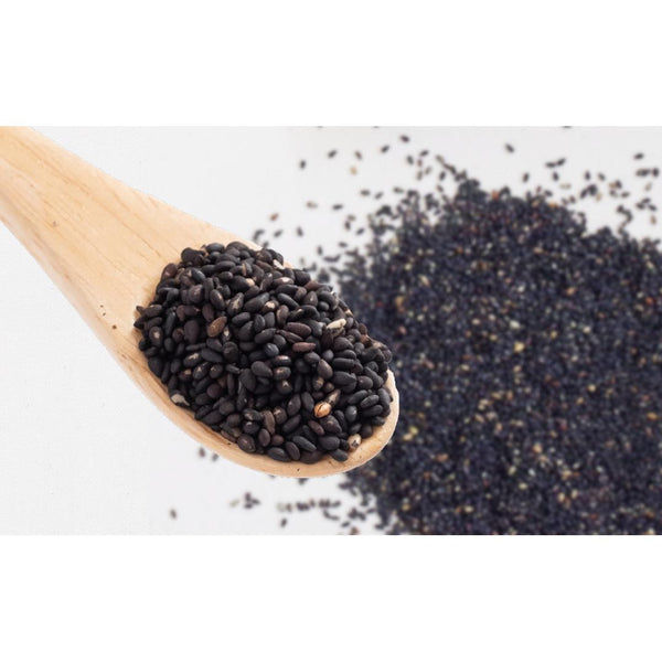 Manten Roasted Japanese Black Sesame Seeds From Kyushu 30g-Japanese Taste
