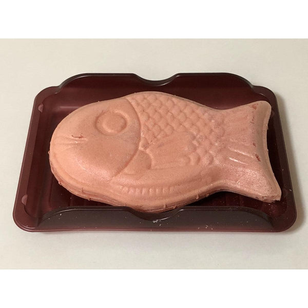 Meito Pukupuku Tai Taiyaki Strawberry Chocolate Filled Fish Shaped Monaka Wafer (Pack of 10), Japanese Taste